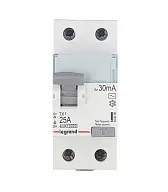 УЗО Legrand TX3 25А 1P+N тип AC 30 мА 10 кА (403000) УЗО Legrand TX3 25А 1P+N тип AC 30 мА 10 кА (403000)