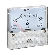 Амперметр аналоговый EKF PROxima AMA-801 80х80 мм IP20 100 А трансформаторное подключение на 5 модулей (ama-801-100) Амперметр аналоговый EKF PROxima AMA-801 80х80 мм IP20 100 А трансформаторное подключение на 5 модулей (ama-801-100)