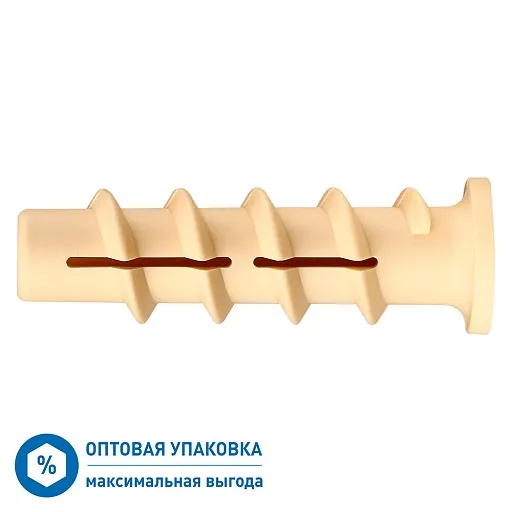 Дюбель для газобетона Hard-Fix PBT 10х50/М6 мм нейлон (600 шт.) Дюбель для газобетона Hard-Fix PBT 10х50/М6 мм нейлон (600 шт.)