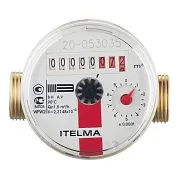 Счетчик для горячей воды Itelma WFW20 DN15 80 мм без сгонов Счетчик для горячей воды Itelma WFW20 DN15 80 мм без сгонов