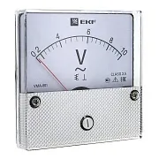 Вольтметр аналоговый EKF PROxima VMA-801 80х80 мм 300 В IP20 пластиковый белый (vma-801-300) Вольтметр аналоговый EKF PROxima VMA-801 80х80 мм 300 В IP20 пластиковый белый (vma-801-300)