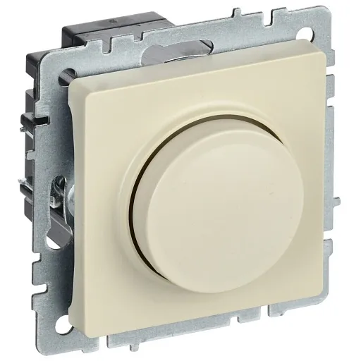 Диммер IEK Brite встраиваемый бежевый поворотно-нажимной (BR-D20-0600-K10) Диммер IEK Brite встраиваемый бежевый поворотно-нажимной (BR-D20-0600-K10)