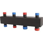 Коллектор распределительный Rommer 1 НР(ш) х 1 1/4 НР(ш) 2(3) отопительных контура (RDG-0016-004023) Коллектор распределительный Rommer 1 НР(ш) х 1 1/4 НР(ш) 2(3) отопительных контура (RDG-0016-004023)