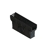 Пескоуловитель для лотка водоотводного пластиковый 500х133х250 мм Standartpark Spark 2/3 с чугунной решеткой (888031)