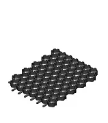 Решетка газонная пластиковая Gidrolica Eco Normal черная C250 530х430х33 мм Решетка газонная пластиковая Gidrolica Eco Normal черная C250 530х430х33 мм