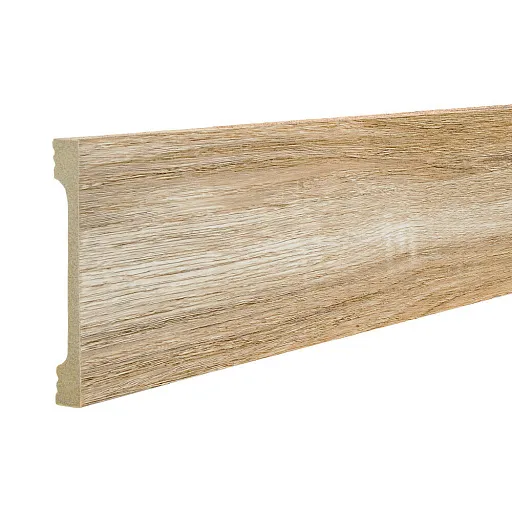 Плинтус экополимер напольный Grace PS Wood 80х11х2000 мм дуб льняной (ТП10036780)