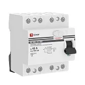УЗО EKF PROxima ВД-100 40А 3P+N тип AC 100 мА 4,5 кА селективное (elcb-4-40-100S-em-pro) УЗО EKF PROxima ВД-100 40А 3P+N тип AC 100 мА 4,5 кА селективное (elcb-4-40-100S-em-pro)