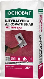 Штукатурка декоративная Основит Экстервэлл короед 25 кг