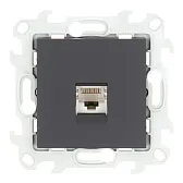 Розетка компьютерная Simon 24 Harmonie встраиваемая графит 2хRJ45 (2410598-038) Розетка компьютерная Simon 24 Harmonie встраиваемая графит 2хRJ45 (2410598-038)