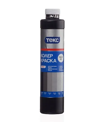 Колер краска Текс Профи черная №11 0,75 л