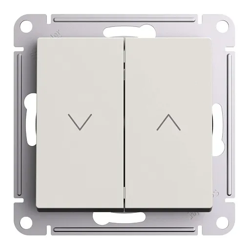 Выключатель жалюзи Systeme Electric AtlasDesign двухклавишный встраиваемый бежевый (ATN000219) Выключатель жалюзи Systeme Electric AtlasDesign двухклавишный встраиваемый бежевый (ATN000219)