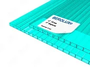 Сотовый поликарбонат BEROLUX 10 мм бирюза