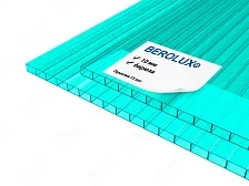 Сотовый поликарбонат BEROLUX 10 мм бирюза