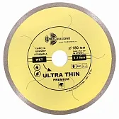 Диск алмазный по керамограниту Trio-Diamond Hot Pres 180x25,4x1,7 мм сплошной мокрый рез (UTW504)