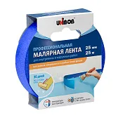 Лента малярная Unibob синяя 25 мм 25 м (89344) Лента малярная Unibob синяя 25 мм 25 м (89344)