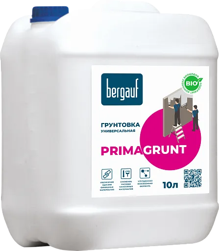 Грунтовка универсальная Bergauf Primagrunt 10 л Грунтовка универсальная Bergauf Primagrunt 10 л