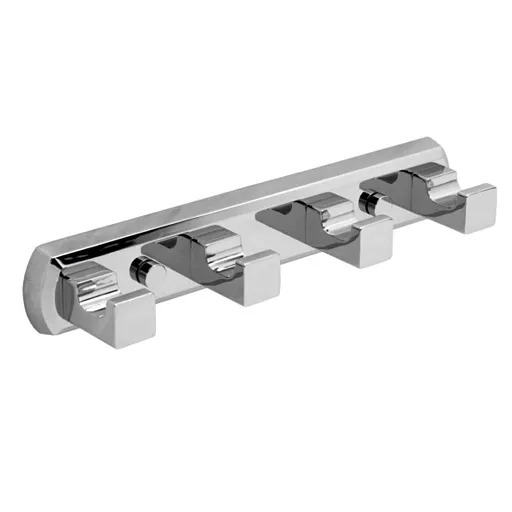 Вешалка для ванной WasserKraft Dill K-3900 4 крючка на шуруп металл хром (K-3974)