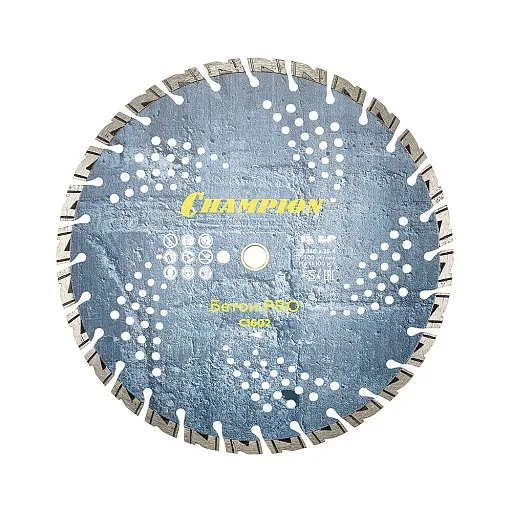 Диск алмазный по бетону Champion Heavyсut Pro 350x25,4x10 мм сегментный сухой рез (C1602) Диск алмазный по бетону Champion Heavyсut Pro 350x25,4x10 мм сегментный сухой рез (C1602)