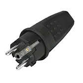 Вилка UNIVersal с заземлением 16 А 250 В IP44 черная (602227) Вилка UNIVersal с заземлением 16 А 250 В IP44 черная (602227)