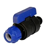 Кран шаровой ПНД Valfex компрессионный переходной 20х3/4 НР(ш) Кран шаровой ПНД Valfex компрессионный переходной 20х3/4 НР(ш)