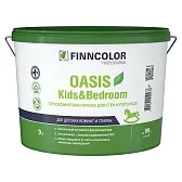Краска моющаяся Finncolor Oasis Kids&Bedroom глубокоматовая база C бесцветная 9 л Краска моющаяся Finncolor Oasis Kids&Bedroom глубокоматовая база C бесцветная 9 л