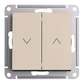 Выключатель жалюзи Systeme Electric AtlasDesign двухклавишный встраиваемый песочный (ATN001219) Выключатель жалюзи Systeme Electric AtlasDesign двухклавишный встраиваемый песочный (ATN001219)