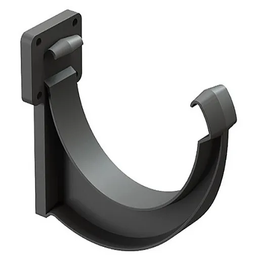 Кронштейн желоба Docke Lux пластиковый d140 мм графитовый серый RAL 7024