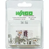 Клемма на 2 провода Wago 2273-242 0,5-2,5 кв. мм самозажимная с пастой (20 шт.) Клемма на 2 провода Wago 2273-242 0,5-2,5 кв. мм самозажимная с пастой (20 шт.)