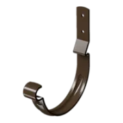 Docke STAL PREMIUM Карнизный крюк короткий D125 (Каштан 8017) Docke STAL PREMIUM Карнизный крюк короткий D125 (Каштан 8017)