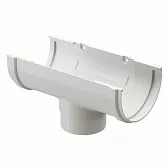 Воронка желоба Docke Premium пластиковая d120-85 мм пломбир RAL 9003 Воронка желоба Docke Premium пластиковая d120-85 мм пломбир RAL 9003