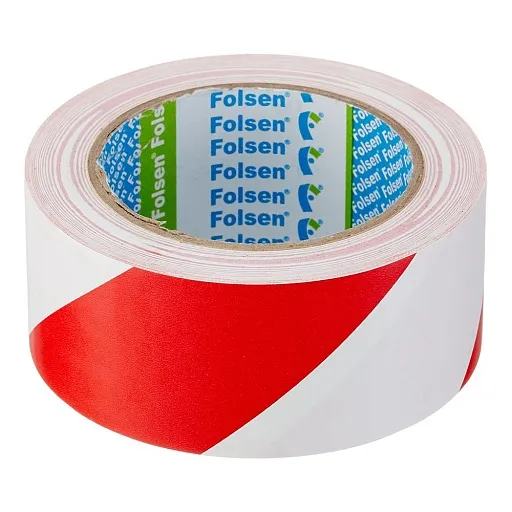 Лента сигнальная Folsen красно-белая 50 мм 33 м Лента сигнальная Folsen красно-белая 50 мм 33 м