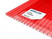 Сотовый поликарбонат BEROLUX 6 мм красный Сотовый поликарбонат BEROLUX 6 мм красный