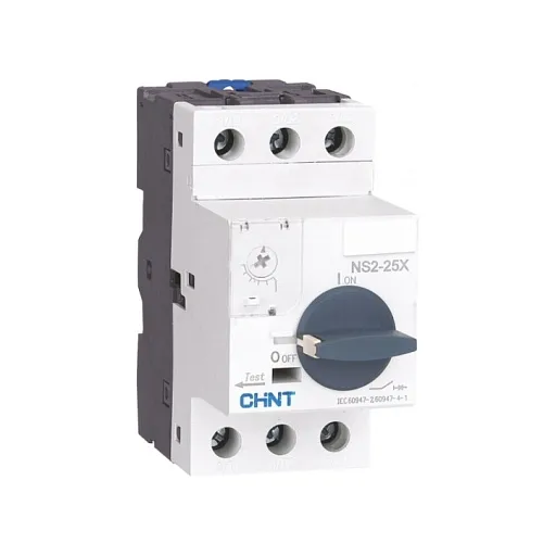 Пускатель Chint NS2-25X 3P 1А 100 кА 230 В на монтажную плату с поворотной ручкой (495180) Пускатель Chint NS2-25X 3P 1А 100 кА 230 В на монтажную плату с поворотной ручкой (495180)