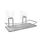 Полка для ванной Kleber Lite 250х145х120 мм металл/силикон хром (KLE-LT032/8563) Полка для ванной Kleber Lite 250х145х120 мм металл/силикон хром (KLE-LT032/8563)
