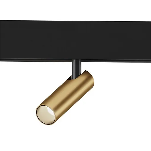 Светодиодный трековый светильник магнитный Elektrostandard Slim Magnetic 4200К 7 Вт черный/латунь (85035/01)