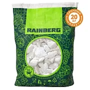Мраморная крошка Rainberg 20-40 мм 20 кг белая Мраморная крошка Rainberg 20-40 мм 20 кг белая