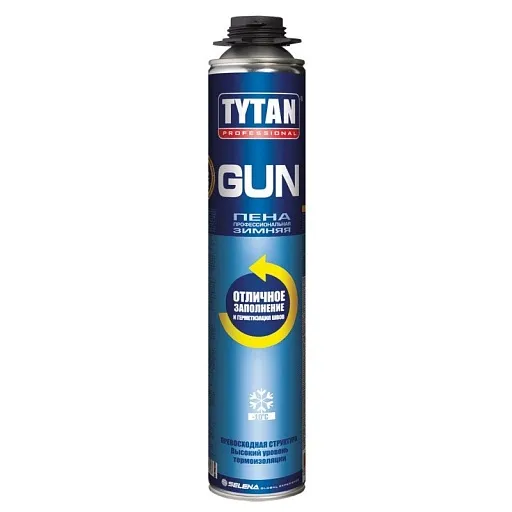Пена монтажная Tytan GUN профессиональная зимняя 750 мл