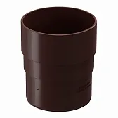 Муфта водосточной трубы Docke Premium пластиковая d85 мм каштан RAL 8017 Муфта водосточной трубы Docke Premium пластиковая d85 мм каштан RAL 8017