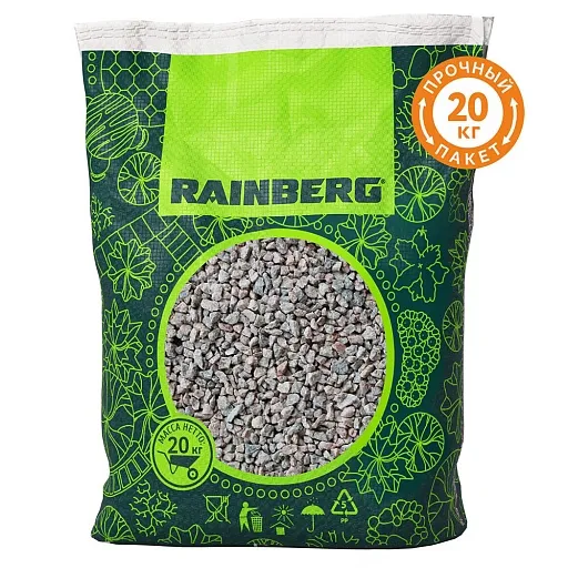 Гранитная крошка Rainberg 2-5 мм 20 кг серая Гранитная крошка Rainberg 2-5 мм 20 кг серая