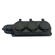 Колодка 3 розетки Svet с заземлением 16 А 230 В IP54 с крышкой черная (0222-00101) Колодка 3 розетки Svet с заземлением 16 А 230 В IP54 с крышкой черная (0222-00101)