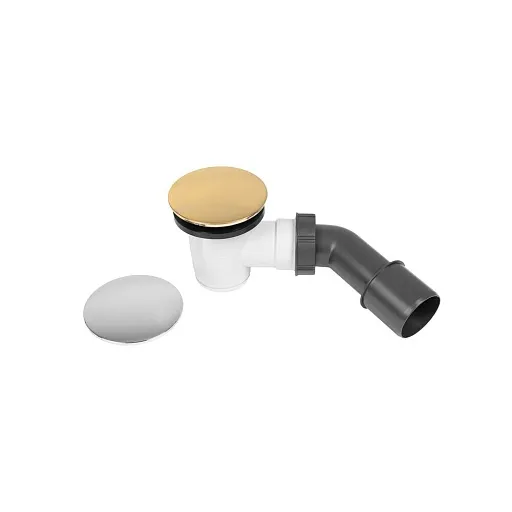 Сифон для душевого поддона Wirquin Турбийон 40-40/50 мм со съёмным стаканом слив d50 мм с выпуском d70 мм с соединением 40/50 мм хром/золото (30987196) Сифон для душевого поддона Wirquin Турбийон 40-40/50 мм со съёмным стаканом слив d50 мм с выпуском d70 мм с соединением 40/50 мм хром/золото (30987196)