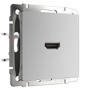 Розетка HDMI Werkel встраиваемая серебряная (a039268) Розетка HDMI Werkel встраиваемая серебряная (a039268)