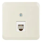 Розетка телефонная Systeme Electric Этюд накладная кремовая (TELA-001K) Розетка телефонная Systeme Electric Этюд накладная кремовая (TELA-001K)