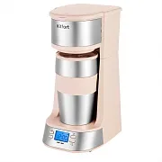 Кофеварка капельная Kitfort КТ-7313 бежевая/нержавеющая сталь Кофеварка капельная Kitfort КТ-7313 бежевая/нержавеющая сталь