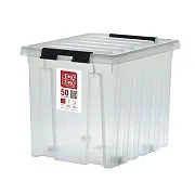 Контейнер для хранения Rox Box (050-00.07) 500х390х405 мм 50 л с крышкой и роликами Контейнер для хранения Rox Box (050-00.07) 500х390х405 мм 50 л с крышкой и роликами