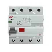 УЗО EKF Averes DV 25А 3P+N тип AC 300 мА 10 кА (rccb-4-25-300-s-av) УЗО EKF Averes DV 25А 3P+N тип AC 300 мА 10 кА (rccb-4-25-300-s-av)