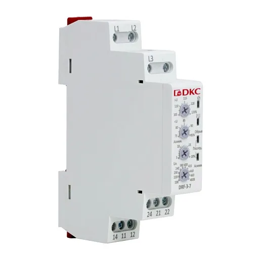 Реле контроля фаз DKC Mitra 480 В 8 А тип AC/DC (DRF-3-7)