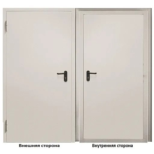 Дверь противопожарная Промет ДП-EIS-60 глухая левая серый RAL 7035 950х2050 мм Дверь противопожарная Промет ДП-EIS-60 глухая левая серый RAL 7035 950х2050 мм