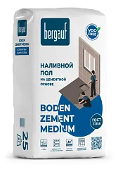 Наливной пол Bergauf Boden Zement Medium 25 кг Наливной пол Bergauf Boden Zement Medium 25 кг
