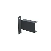 Кронштейн для лаги 40х20 мм графитовый серый RAL 7024 (80 шт.) Кронштейн для лаги 40х20 мм графитовый серый RAL 7024 (80 шт.)